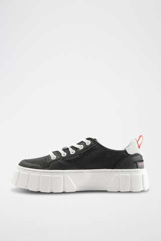 Nubuck Platform Sneakers Pallatower - Zwart