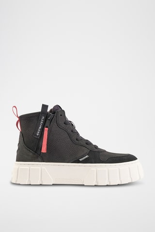 Platform Nubuck Enkellaarzen Pallatower - Zwart