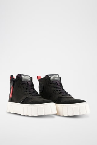 Platform Nubuck Enkellaarzen Pallatower - Zwart