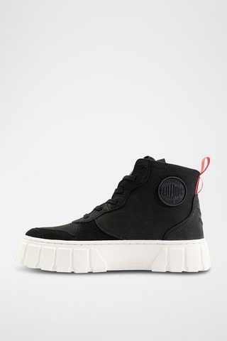 Platform Nubuck Enkellaarzen Pallatower - Zwart