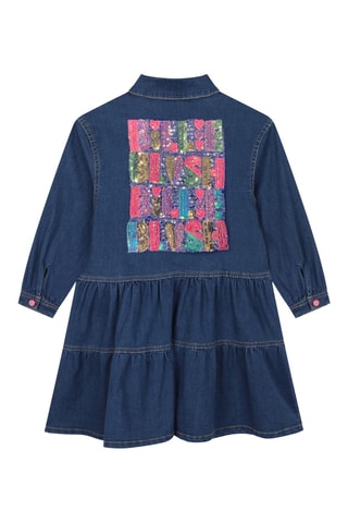 Vestido de ganga - Azul-cobalto - Billieblush