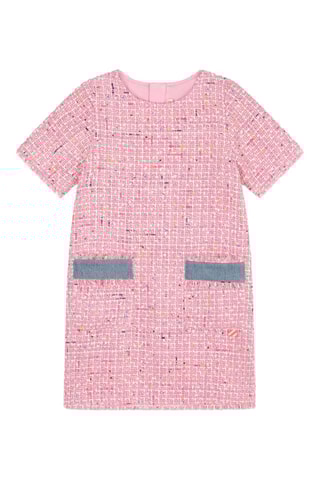 Vestido em tweed - Rosa - Billieblush