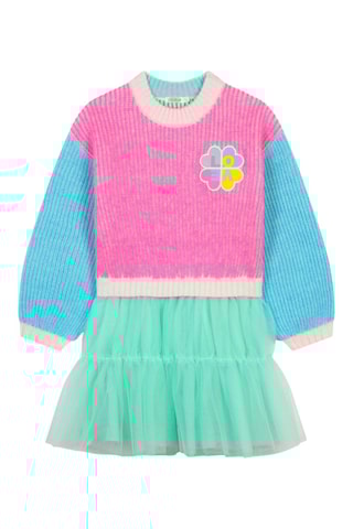 Vestido efeito ilusório - Rosa - Billieblush
