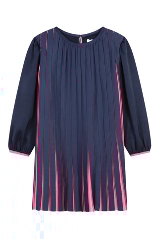 Vestido plissado - Índigo - Billieblush