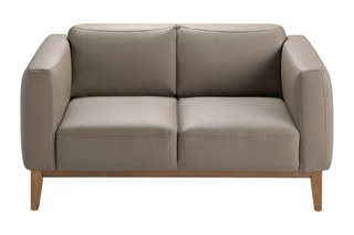 Canapé en cuir - Taupe