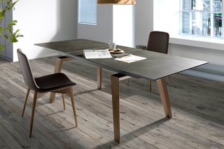 Table à manger extensible en marbre - 180 à 230 cm