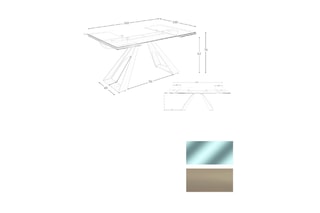 Table à manger extensible - 160 à 240 cm