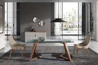 Table à manger extensible - 160 x 75 x 90 cm