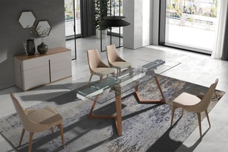 Table à manger extensible - 160 x 75 x 90 cm