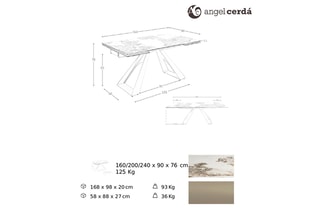 Table extensible - 160 à 240 cm