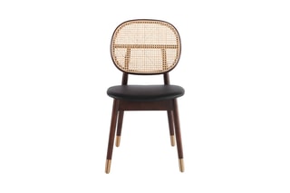 2 chaises Noir et marron foncé
