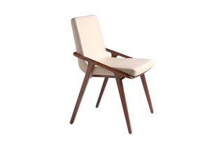 2 chaises Crème et marron