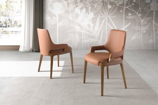 2 chaises - Marron