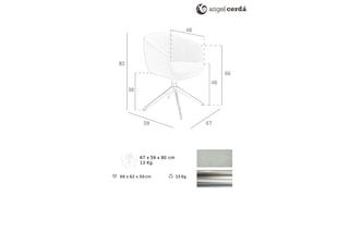 Chaise pivotante - Gris