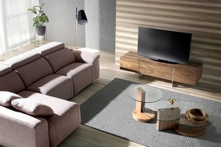 Meuble TV 2 portes - Naturel