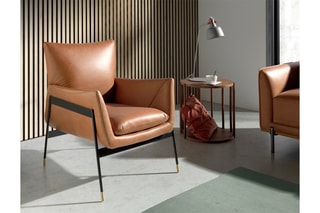 Fauteuil en cuir - Marron