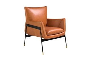 Fauteuil en cuir - Marron