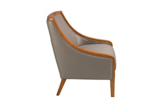 Fauteuil - Gris et naturel