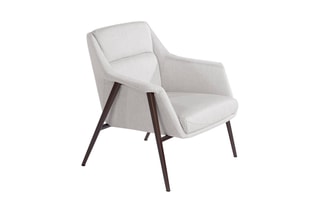 Fauteuil - Blanc et marron
