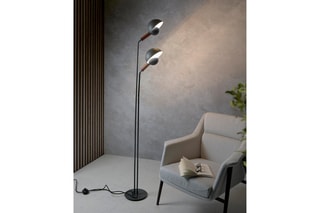 Fauteuil - Blanc et marron