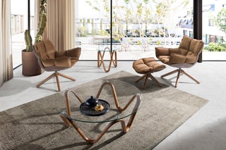 Fauteuil pivotant - 
Marron
