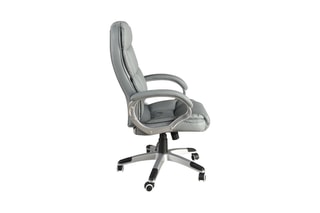 Fauteuil de bureau pivotant - Gris et argenté