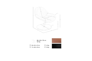 Fauteuil - Marron