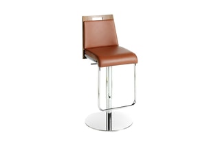 Tabouret de bar - Marron et argenté