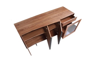 Buffet 3 portes 
Imitation noyer