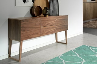 Buffet 2 portes - Imitation noyer