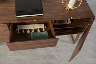 Buffet 2 portes - Imitation noyer