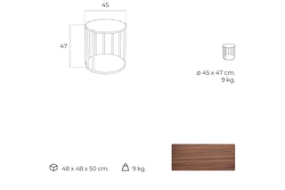 Table d'appoint - 45 x 47 x 45 cm