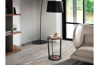 Table d'appoint Naturel et noir