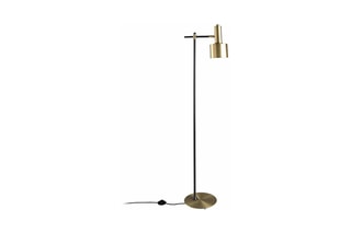 Lampadaire LED - Noir et doré