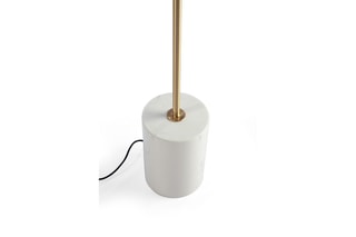 Lampadaire Doré et blanc