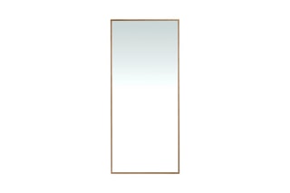Miroir mural rectangulaire 
Imitation noyer