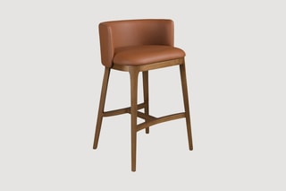 Tabouret en bois de noyer - 53 x 51 x 84 cm