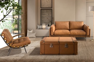 Fauteuil - Marron - En cuir