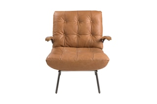Fauteuil - Marron - En cuir