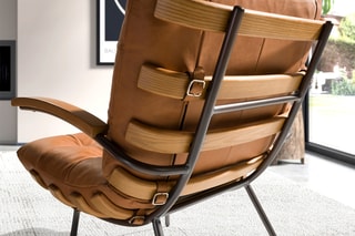 Fauteuil - Marron - En cuir