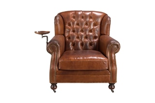 Fauteuil - Marron - En cuir