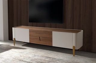 Meuble TV 2 portes - 200 x 47 x 54 cm