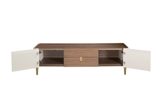 Meuble TV 2 portes - 200 x 47 x 54 cm