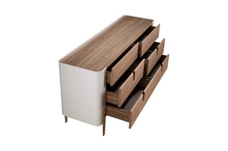 Commode en bois de noyer - 160 x 47 x 76 cm