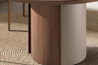 Table à manger en bois de noyer - 140 x 140 x 76 cm