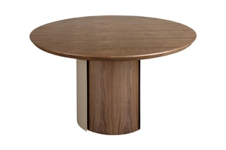 Table à manger en bois de noyer - 140 x 140 x 76 cm