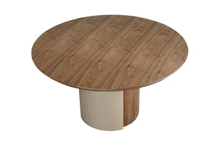 Table à manger en bois de noyer - 140 x 140 x 76 cm