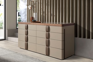 Commode en bois de noyer - 160 x 50 x 80 cm