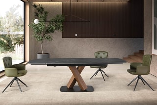 Table à manger en marbre -  160 x 100 x 75 cm