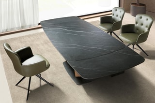 Table à manger en marbre -  160 x 100 x 75 cm